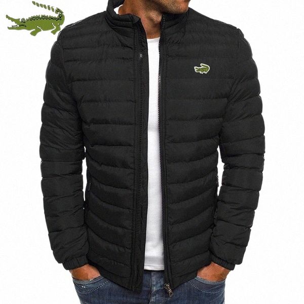 Вышивка Cartelo Зимняя мужская теплая компактная куртка Легкая мужская пуховая лыжная куртка с пузырьками Стеганая толстая куртка 21ba #