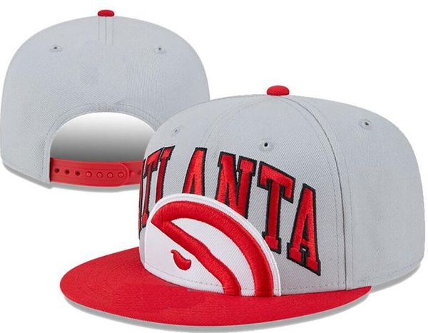 Atlanta''Hawks''Ball Caps 2023-24 Unisex Mode Baumwolle Strapback Baseball Cap Snapback Hut Männer Frauen Sonnenhut Stickerei Frühling Sommer Kappe Großhandel a