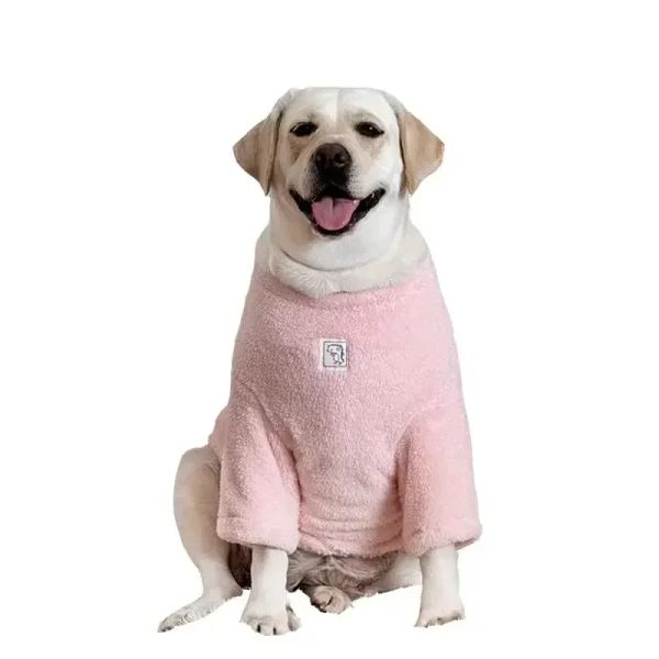 Sweaters Çiftli Kadife Büyük Köpek Giyim Labrador Golden Retriever Samoyed Sıcak Kış Giysileri Büyük Köpek Giysileri için Evcil Hayvan Giysileri