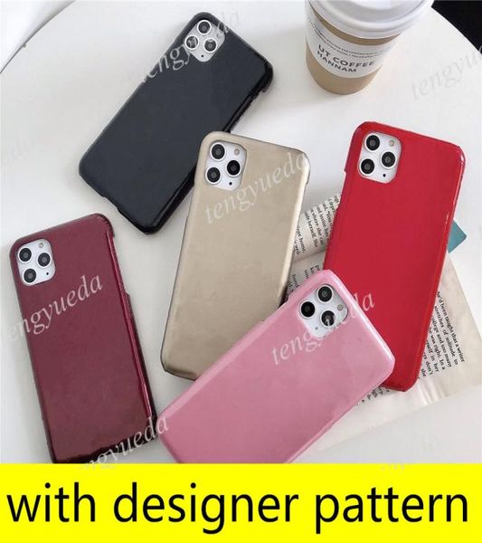 Capas de telefone de designer de moda para iphone 14 14pro 14plus 13 13pro 12 12pro 11 pro max XS XR Xsmax em relevo couro patente pequeno pat4808176