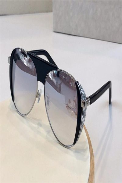Goldgrey Silver Women Pilot Glassses Black Goldgrey Raves Occhiali da Sole Moda Os óculos de sol Novos em Box1357809