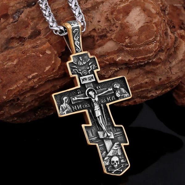 Anhänger Halsketten Hip Hop Jesus Religiöse Überzeugungen Verschiedene Kreuze Wikinger Nordic Herren Amulett Schmuck Mode Punk Charm Kette