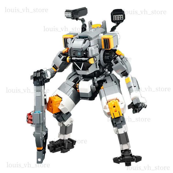 Blocks MOC BT-7274 Modello Titan di classe Vanguard da Ti_tan_Fall Mech Warrior Mech-Exoskeleton Robot Children Toys Christmas Gift T240325