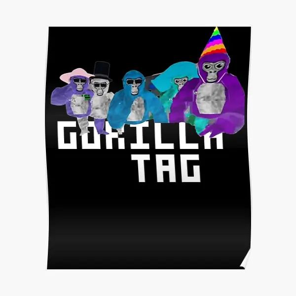 Kalligraphie Gorilla Tag Merch Gorilla Tag Party Time Poster Wanddekoration Moderner Druck Dekor Home Bild Kunst Vintage Lustig Kein Rahmen