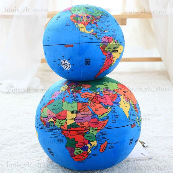 Bambole di peluche 24-32 cm Simulazione Globo Peluche Peluche Globo terrestre Peluche Bambola Kawaii Studente elementare Regalo per bambini Giocattolo T240325