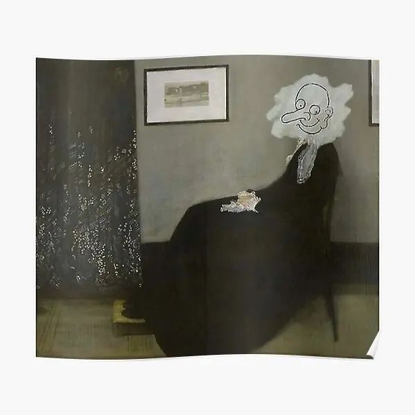 Kalligraphie Whistler ist Mutter Poster Kunst Dekoration Malerei Dekor Zimmer lustige Home Wandbild moderne Vintage Druck Bild Wand kein Rahmen