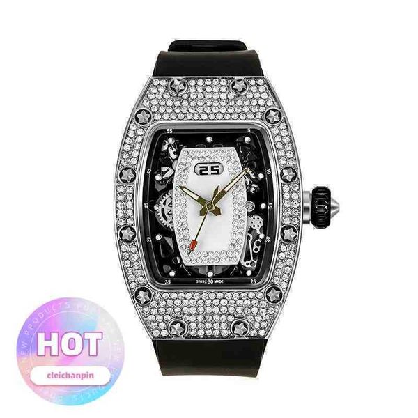 orologio Data Meccanica di lusso Orologi Orologio da polso Celebrity Same Tonneau Moda donna completamente ingioiellata Versione coreana Ofinsred Labbra Orologio femminile Cal alta qualità