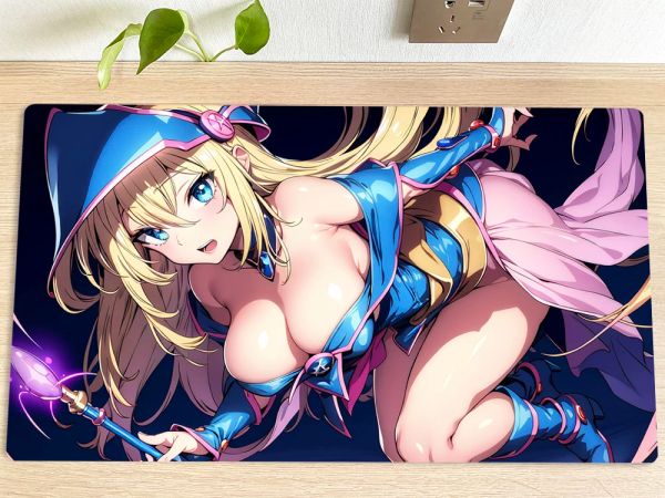 Tappetini YuGiOh Playmat Dark Magician Girl TCG CCG Tappetino da gioco di carte collezionabili Tappetino per mouse Tappetino da gioco da tavolo Tappetino per mouse Borsa gratuita