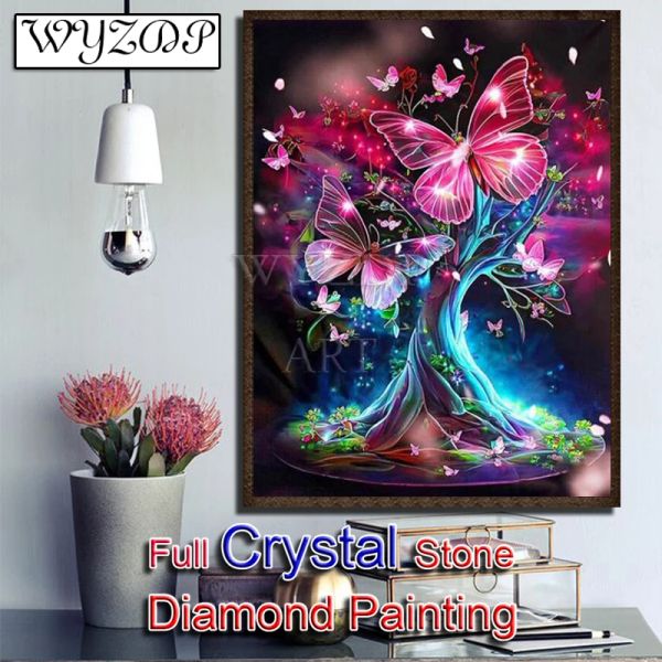 Стичка 5D DIY Crystal Diamond Painting Butterfly Полная квадратная мозаичная вышивка наборы для вышивки с бриллиантами AB AB Home Decor 20230831