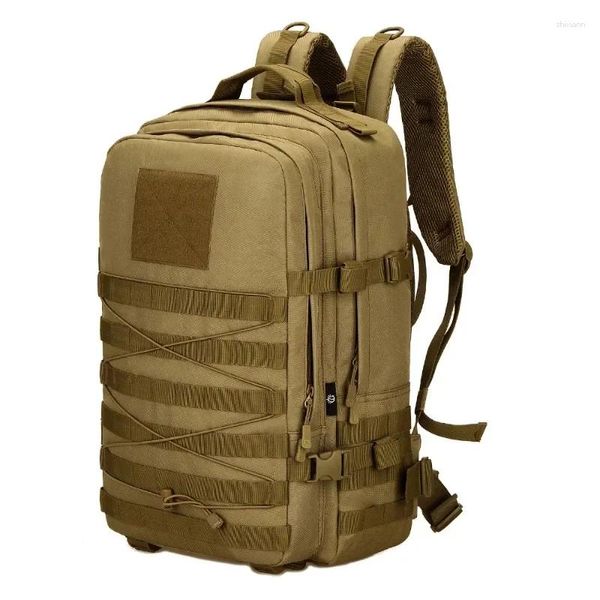 Sırt çantası taktik açık su geçirmez tırmanma sırt çantası erkek molle askeri çanta spor kamp çantaları yürüyüş trekking khaki sırt çantaları