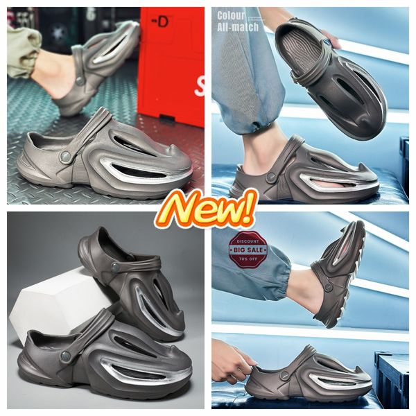 GAI Shark scarpe da spiaggia con suola morbida fatturate scarpe estive da uomo con aumento di altezza sandali da esterno traspiranti Uomo Fabbrica di gomma Cheap Beach Outdoor Hole EUR40-45 aumento