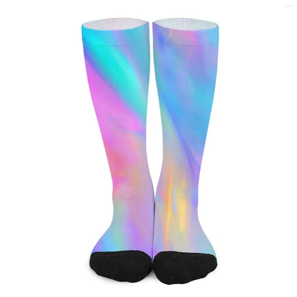 Damen-Socken, bunte Batik-Herbst-Neon-Flow-Strümpfe, lässig, weiblich, weich, atmungsaktiv, Grafik, Outdoor, rutschfest