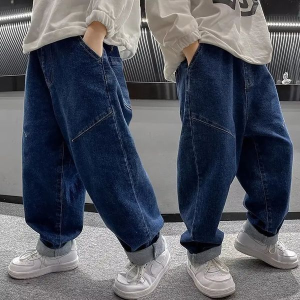 Kinder Hosen Für Jungen Kind Jeans Kinder Jungen Kleidung Hosen Lose Sommer Kleidung Teenager Zerrissene 240318