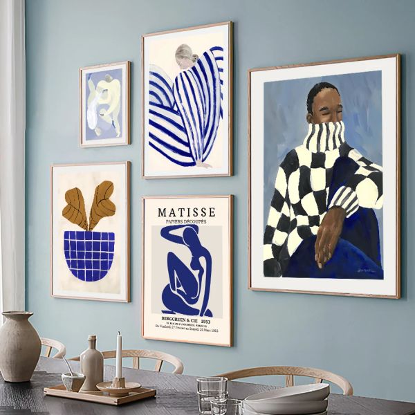 Каллиграфия северная плакат и отпечатки Matisse Абстрактная линия кривая линия