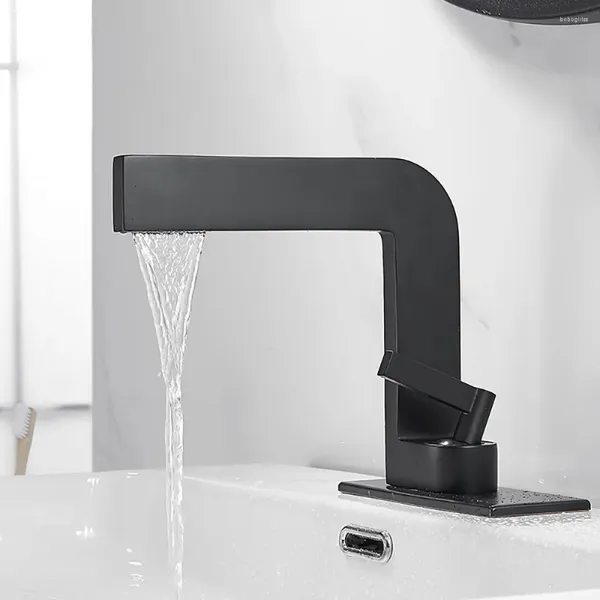 Rubinetti per lavandino del bagno Rubinetto per lavabo in ottone Tianview Lavabo con vernice spazzolata cromata con ponte foro singolo e acqua fredda