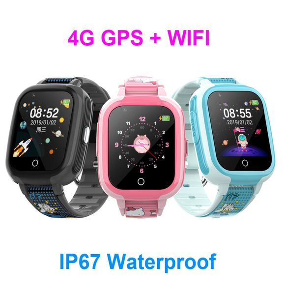 DF71 4G GPS WIFI Orologio intelligente per bambini Touch screen impermeabile reale Orologio per bambini Supporto SIM Card Chiamata SOS Orologio da polso per bambini9943212