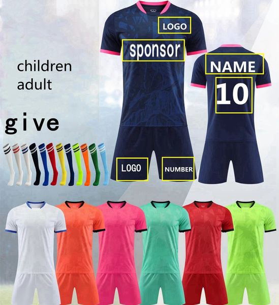 Tuta da calcio per bambini, felpa da uomo, allenamento, maglia a maniche corte per adulti, divisa personalizzata, maglia da calcio 240318