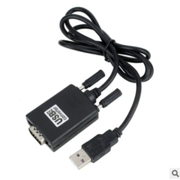 USB 2.0 auf RS232 Seriell DB9 9 Pin Stecker Konverterkabel Schwarz 0,8 m 1 Port Adapter für Cisco Router Switches Teleskop