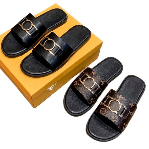 Lambswool Slipper Luxus innen warm warm Designer Schuhe Goldene Metallschloss Sandalen Frauen Open Toe