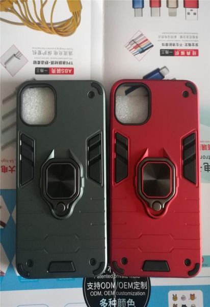 Casos de suporte de armadura à prova de choque híbrido para Samsung Galaxy A20 anel suporte de carro magnético cover6123025