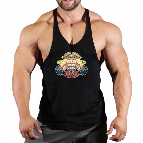 Vendita calda uomo casual canotte estate bodybuilding maniche gilet casual fi maschile tee palestra allenamento gilet presa di fabbrica D1z2 #