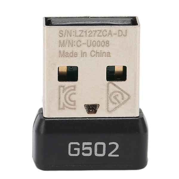 Mäuse USB Wireless Mouse Receiver 2,4 GHz Stabiles Signal Kleiner tragbarer langlebiger ABS-Metall-Mausadapter für die G502 LIGHTSPEED-Maus