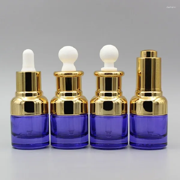 Garrafas de armazenamento 20ml 30ml frasco conta-gotas de vidro roxo loção emulsão óleo essencial soro líquido toner toalete água cuidados com a pele cosméticos