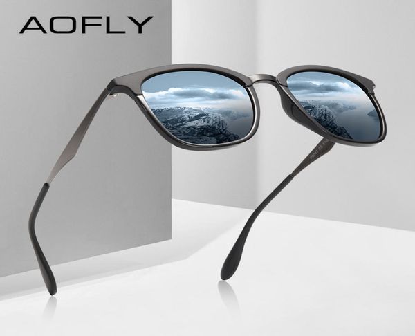 Aofly Marke Design Frauen Männer Sonnenbrille Polarisierte Vintage Brillen Fahren Sonnenbrille Legierung Tempel Gafas De Sol Masculino Af8120 C13652619