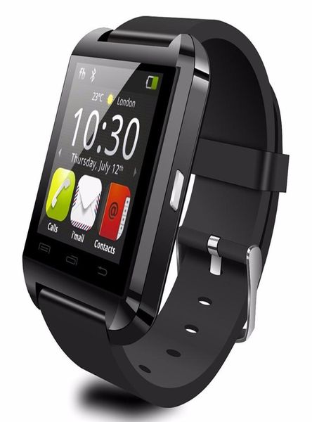 Bluetooth U8 Relógio Inteligente Relógio de Pulso U8 U Relógios para iPhone HTC Android Telefone Smartphones 3 Cores Smartwatch Pulseira Inteligente DHL7831323