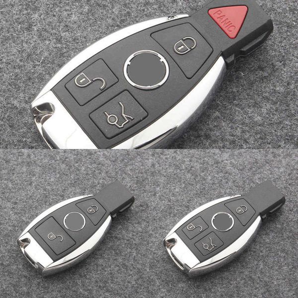 Verbessertes, verbessertes 2/3/4-Tasten-Smart-Remote-Schlüsselgehäuse für Mercedes Benz A C E S Klasse W211 W245 W204 W205 W212 CLA BGA Schlüsseletui ab Baujahr 2010+