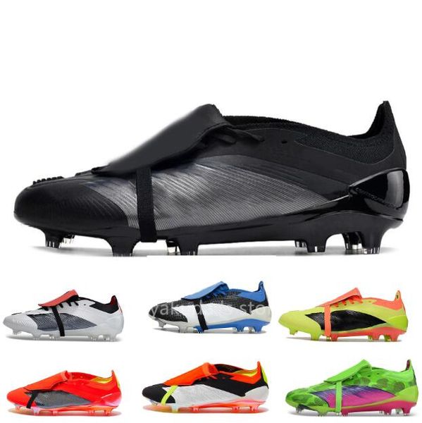 Sapatos de futebol 30 Elite Tongue ft FG 30º aniversário Core Black Solar Red 2024 Boot local loja online