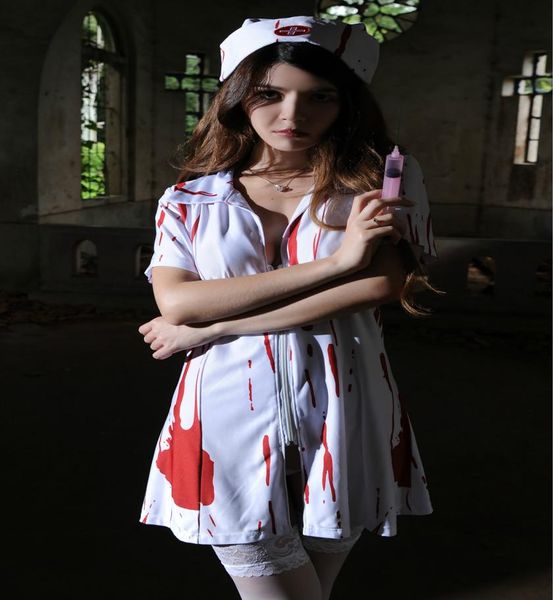 Sexy vestido de enfermeira halloween cosplay traje para mulheres branco enfermeira uniforme médico tentações bonito enfermeira outfit5122571