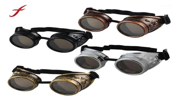 Occhiali da sole Steampunk Occhiali 2021 Moda Arrivo Vintage Specchio rotondo Stile Saldatura Punk Vetro Cosplay Intero Eyewear15041406