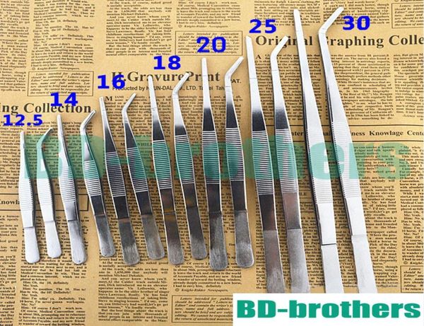 Aquário mais barato Aço inoxidável Tweezers Medical Nipper 125cm 14cm 16cm 18cm 20cm 25cm 30cm Cabeça reta Cabeça curvada FORPEPS 51763132