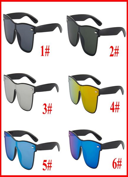 Sommer Neue Mode Reisnagel Sonnenbrille Männer Onepiefe Sonnenbrille Männer Drive Punkte Schwarze Rahmen Brillen Männliche Sonnenbrille UV400 4445909300