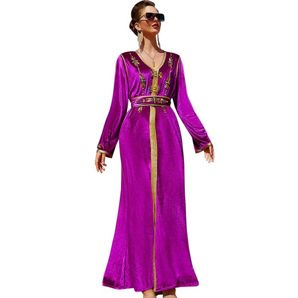 Оптовая продажа, последний дизайн, длинная рубашка Джуба Муслима, юбка из бисера, Абая Макси, кафтан, платье Ид, исламская одежда