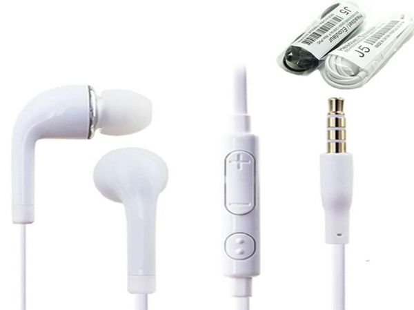 Auricolare stereo J5 auricolare inear da 35 mm con microfono Controllo volume remoto Microfono Auricolare di buona qualità per Samsung S4 S5 9888705