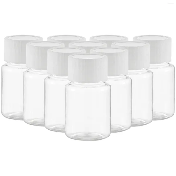 Garrafas de armazenamento 10 PCS 30ml Garrafa de viagem portátil Dispensadores de sabão PET Recipientes de loção de bancada