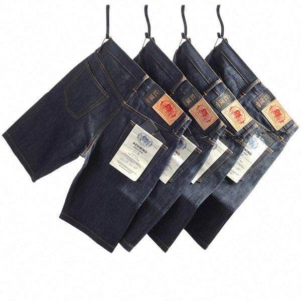 DK-0002 Kırmızı Tornado Süper En Kaliteli Pamuk Vintage Ham Indigo Seage Wed Denim Bermuda Sanforized Kot Şort 14oz H8O7#