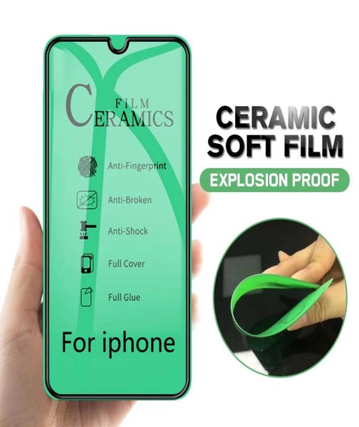 Proteggi schermo Nano Explosion Vetro temperato in ceramica morbida per Iphone 12 Mini 11 Pro Max X XS XR 8 7 6S 6 Plus SE Protecto4392560