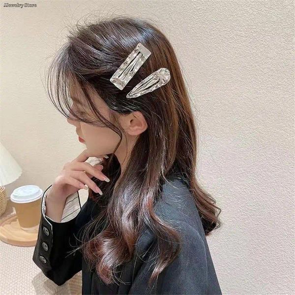 Grampos de cabelo 1 peça moda metal geométrico clipe feminino grampos de cabelo chique barrette meninas acessórios presentes atacado