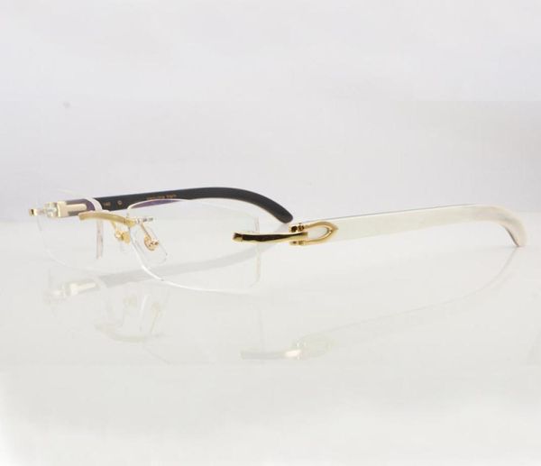 70 OFF -Online -Shop Clear Eyes Gläser Rahmen für Männer Frauen Accessoires Randlosen natürlichen Büffelhorn Gold Transparent Eyegl8403186