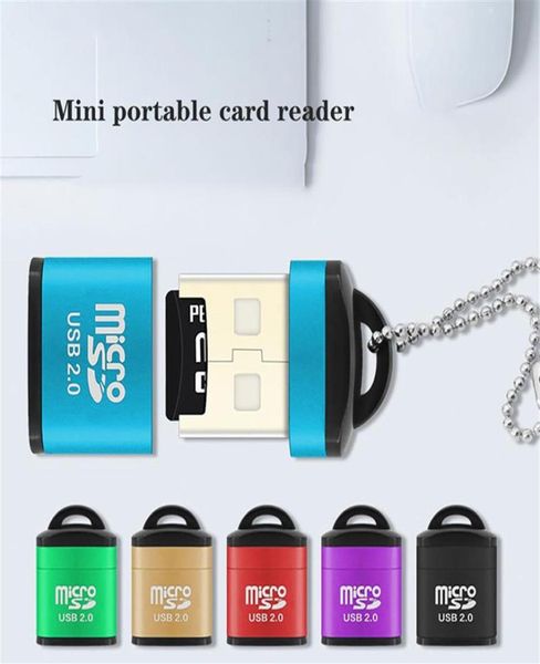 Leitor de cartão micro SDTF USB 20 Mini leitores de cartões de memória de celular Adaptador USB de alta velocidade para acessórios para laptopa33 a033790645