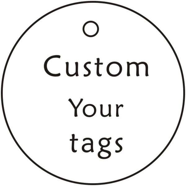 Accessori tag di abbigliamento personalizzati, etichette swing, abbigliamento personalizzato, bianco, etichetta Kraft, fatti a mano, grazie
