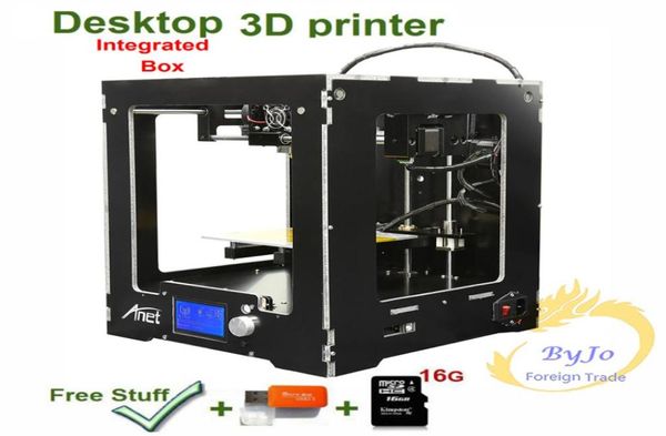 Обновление настольного 3D-принтера Встроенный размер коробки Большой размер печати Алюминиевая рамка ЖК-дисплей 16G TF-карта для подарка Дополнительная нить8636722