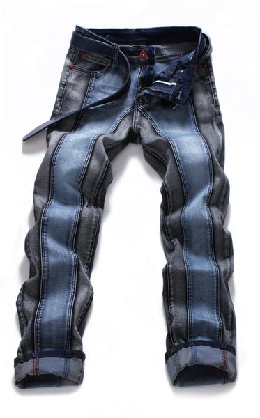 NEU 2020 Fashion Men039s Rock Revival Straight Jeans Zweifarbig Zusammenfügen Herrenjeans2662750