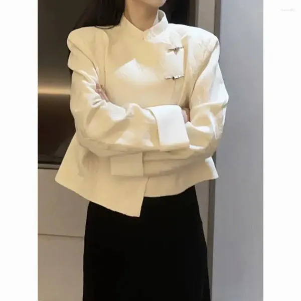 Vestido de duas peças 2024 primavera e outono frio estilo francês luz madura feminina terno jaqueta saia chinês high-end conjunto de duas peças