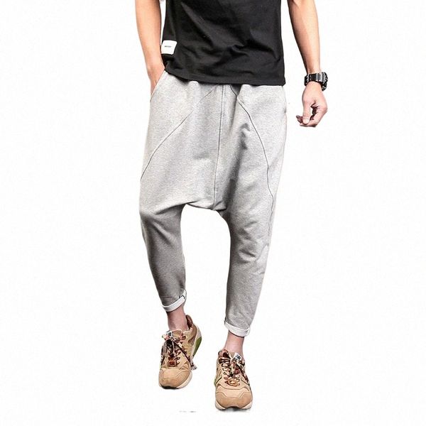 мужские мешковатые спортивные штаны с глубоким промежутком в стиле хип-хоп, панк-стиль, мужские брюки больших размеров, обвисшие брюки, винтажные свободные брюки для бега, 80703 w0Z1 #
