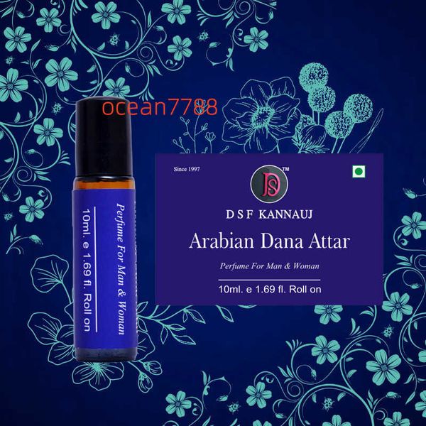 Rolo unissex de 10ml de venda quente em perfume Arabian Dana Attar com perfume floral Melhor perfume fabricado da Índia