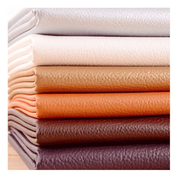 Tecido 50*138 cm de couro sintético Litchi PU Couro Fabric Artificial Faux Leather Fabrics Diy Bag Sofá Home Decoração Material de costura